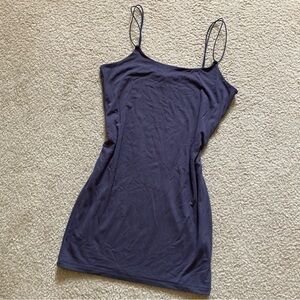 FOREVER 21 navy blue spaghetti strap bodycon dress